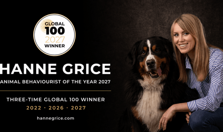 Hanne Grice Pet Training and Behaviour, Global 100 Animal Behaviourist of the Year 2027 winner.