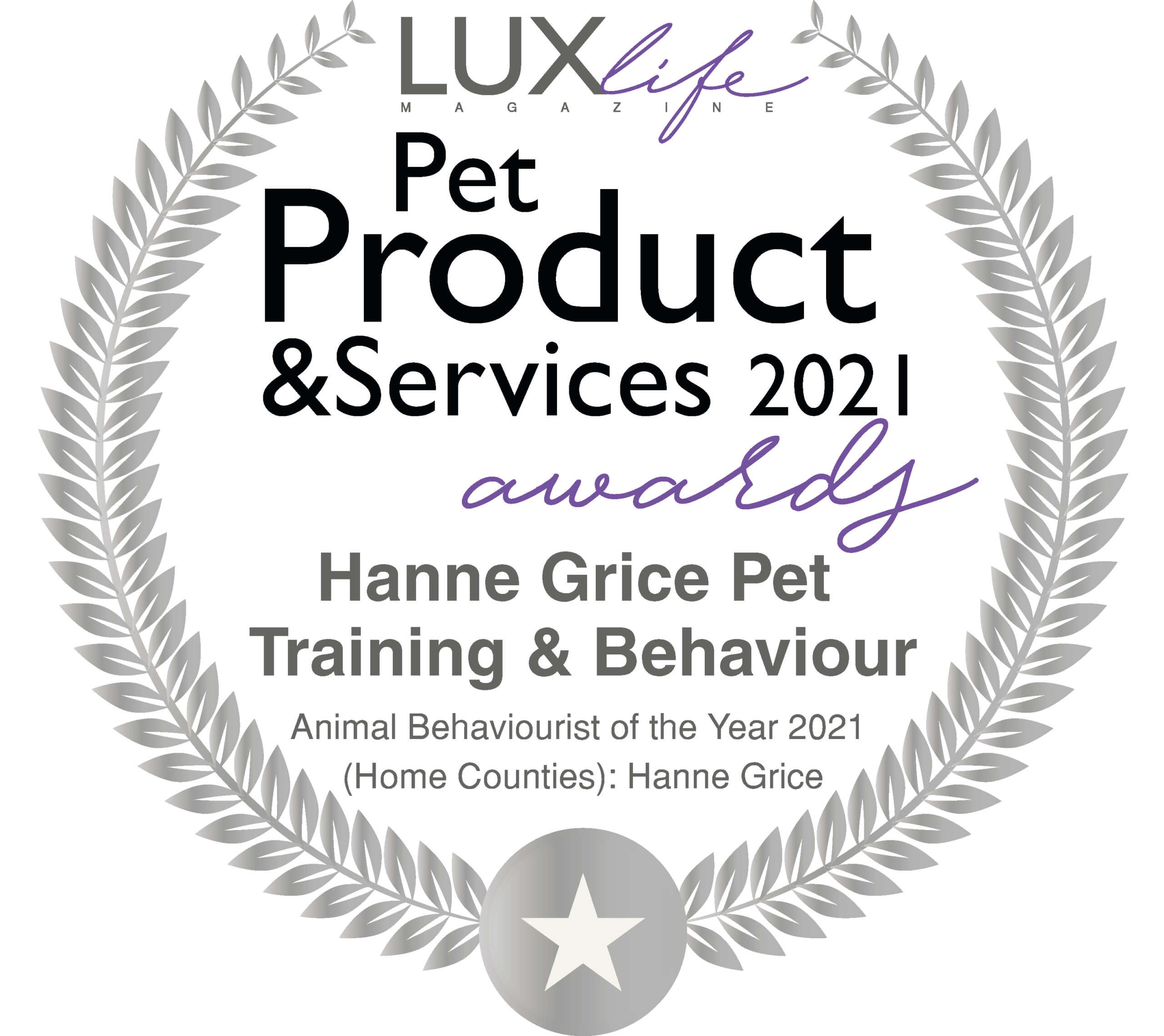 Lux Pet Product and Services 2021 award
